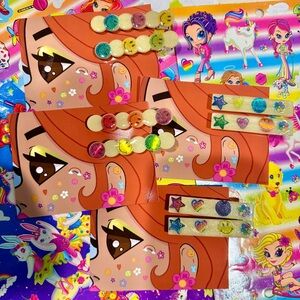 90s Y2K Colorful Hairclips